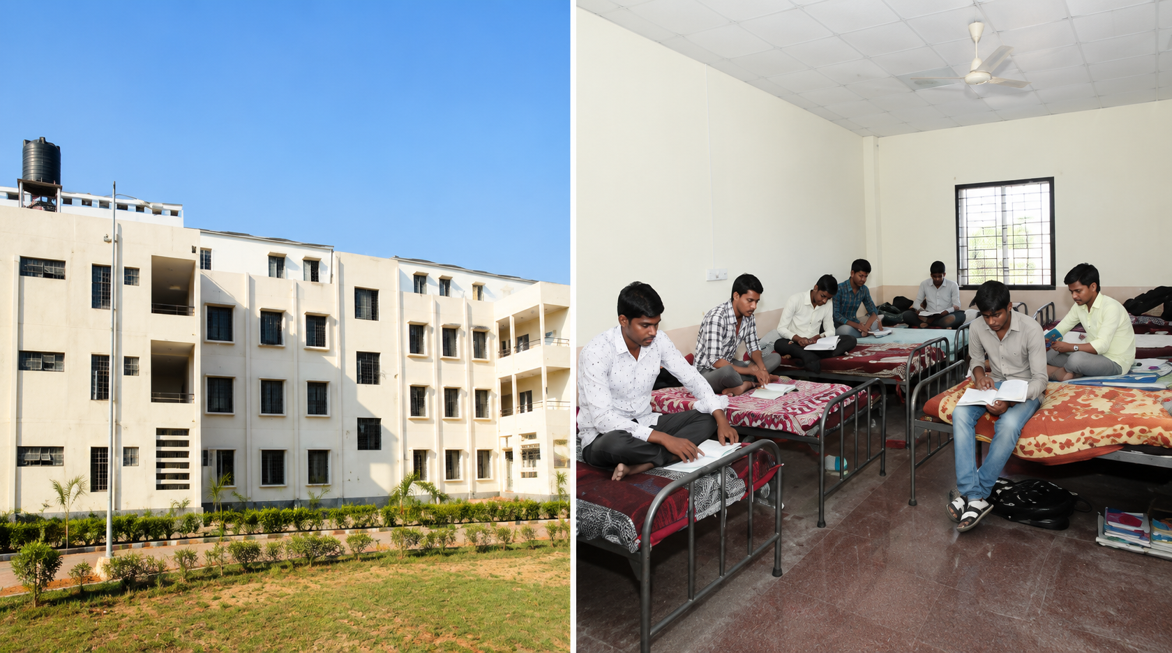 Boys hostel at Nalanda Group of Institutions