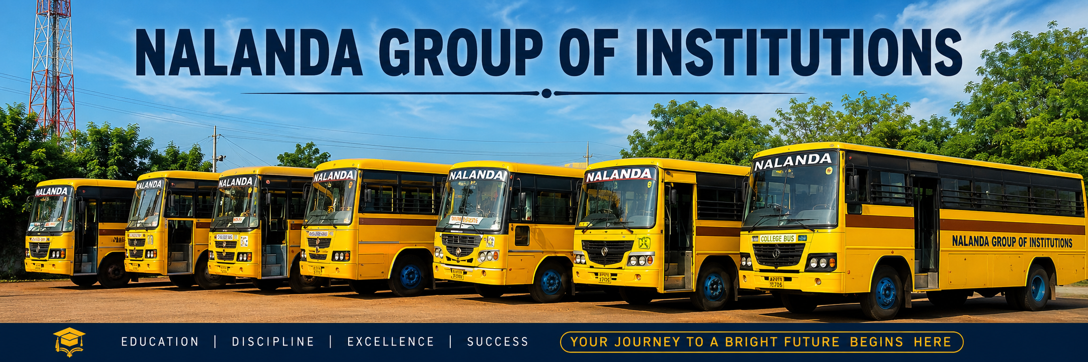 Nalanda Group of Institutions transport buses